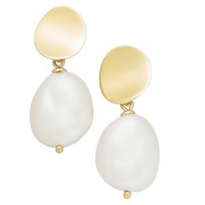 Kate Spade Drop Baroque Pearl Earrings